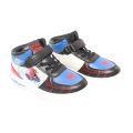 Multicolor Spider Design Fabric Sports Shoes For Baby Boy. 