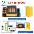 60W voltage DC3.7V to 4kV high boost DIY electric mosquito swatter module 20A power lithium battery. 