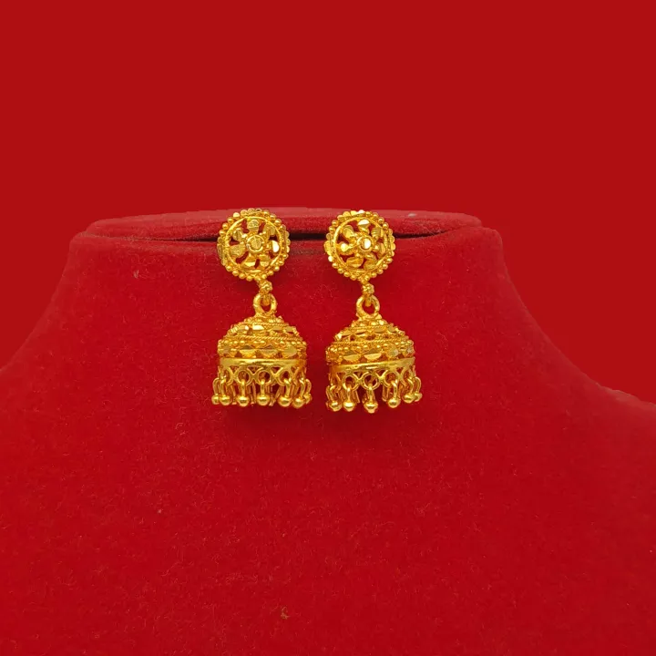 Gold%20Plated%20Gold%20Design%20Pinjara/Pinjada%20Earring%20Jhumka%20For%20Women%20-%20Image%203