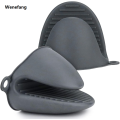 Wenefang 1 Pair Silicone Oven Mitts for Air Fryer, Thicken Mini Oven Gloves Heat Resistant for BBQ, Cooking, Baking. 