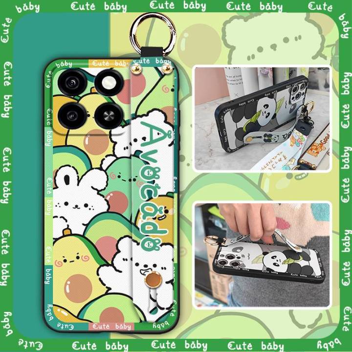 Wrist%20Strap%20Wristband%20Phone%20Case%20For%20ZTE%20Blade%20A35/A55%20Silicone%20ring%20Dirt-resistant%20protective%20Back%20Cover%20Kickstand%20Cute%20-%20Image%204