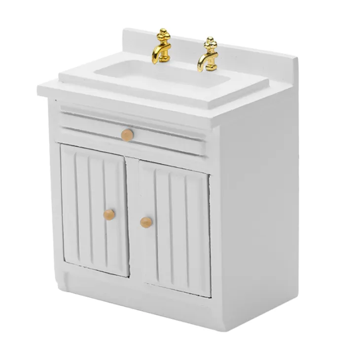 1/12%20Scale%20Doll%20House%20Miniatures%20Kitchen%20Cabinets%20Set,White%20-%20Image%202