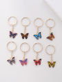8pcs Boho Butterfly Keychain Cute Summer Animal Key Chain Ring Purse Bag Backpack Charm Earbud Case Cover Accessories Girls Gift. 