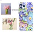 Uonevic Protective case purple light lens comprehensive Y90 new huawei nova huawei nova y90 mobile phone New case luxury ultra thin rhinestone flower transparent straight edge soft shell cover suitable for. 