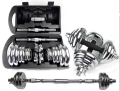 York 30kg Chrome Dumbbell Set. 
