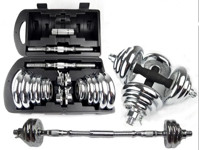 York%2030kg%20Chrome%20Dumbbell%20Set%20-%20Image%203
