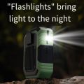 Durable 4000mAh Waist Mounted Fan Power Bank Flashlight Waist Clip on Fan Rechargeable Portable Mini Electric Fans Construction Site. 