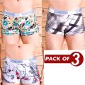 Pack Of 3 Boxer Brief Underwear For Men  (Colour  May Vary) By Rc. 