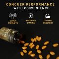 MuscleBlaze Shilajit Pro Gold 60 Capsules with 500mg Shilajit Fortified with 24 Carat Gold Ashwagandha & Gokshura, For Strength Stamina & Recovery. 