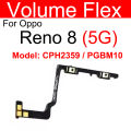 Power Volume Key Flex For OPPO Reno 8 8 Pro+ Plus 8T 8Lite 8Z On OFF Power Volume Side Button Flex Cable Replacement. 