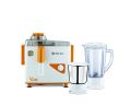 Bajaj Neo JX4 Neo | 450-Watt | Juicer Mixer Grinder | With 2 Jars (White/Orange). 