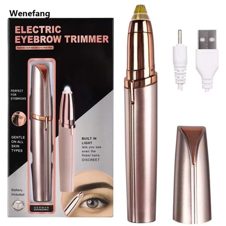 Wenefang%20Electric%20Eyebrow%20Trimmer%20Eye%20Brow%20Shaper%20Pencil%20Face%20Hair%20Remover%20Portable%20For%20Women%20Makeup%20Painless%20Automatic%20Eyebrow%20Shavers%20Depilator%20-%20Image%203