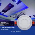6W (3+3) LED Gypsum Ceiling Light | Concealed Panel light ( Blue & White ) Pack of 4. 