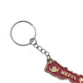 Nepal Map Design Key Ring. 