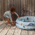 PVC Splash Dinosaur Pet Bathtub Kid Bath Basin Play Sensory Place Mat Play Water Bathtub Kids Swimming Pool Baby Ball Pit Fence. 