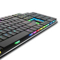 MeeTion MT - MK80 Ultra-Thin RGB Backlit Mechanical Gaming Keyboard. 
