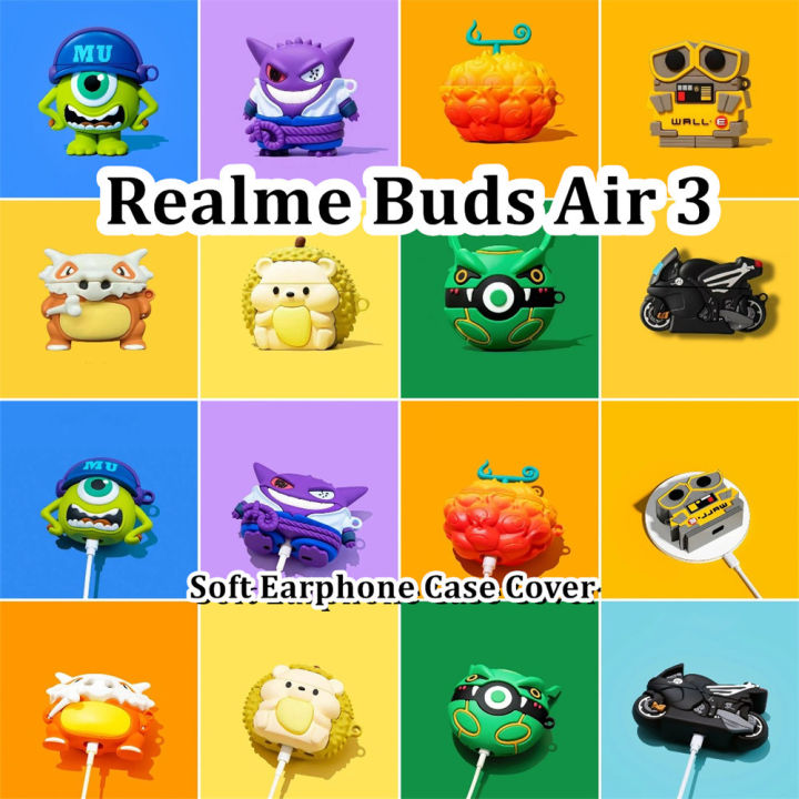 Original For Realme Buds Air 3 cartoon Silicone Earphone Case Cover Shock resistant NO.3