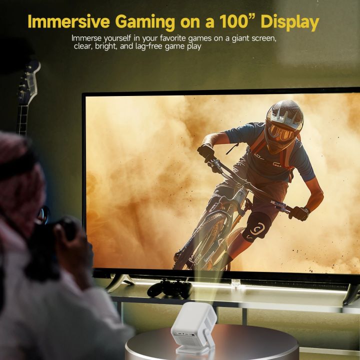 Magcubic%20HY310X%204K%20Mini%20Projector%20With%20Full%20HD%201080P%20420ANSI%20Android%2011%20Auto%20Focus%20Keystone%20for%20Outdoor%20Theater%20Stand%20Projector%20-%20Image%208