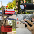 Mailbox Flag Mailbox Supplies Practical Mailbox Signal Upgrade Universal Sturdy for Outdoor Wall Decor Easy to Use. 