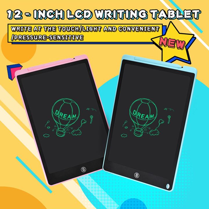 LCD%20Writing%20Pad%2012%20inch%20Monochrome%20Touch%20Pink%20-%20Image%206