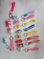 1Pcs New Fashion Silicone Keychains Disney Donald Stitch Trend Keyrings Cartoon Doll Pendant Keyholder for Backpack. 