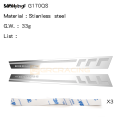 Sutuiying Shell Side Skirt Decorative Lens Mirror Stainless Steel Shell Metal Original Crash Plate Type Q For 1/10 Traxxas Trx-4 New Bronco Trx4. 