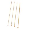 JAERBEE Natural Color Natural Bamboo Single Pointed Afghan Tunisian Crochet Hooks Needles 25.5Cm-25Cm Long,1 Set(12 Pcs/Set). 
