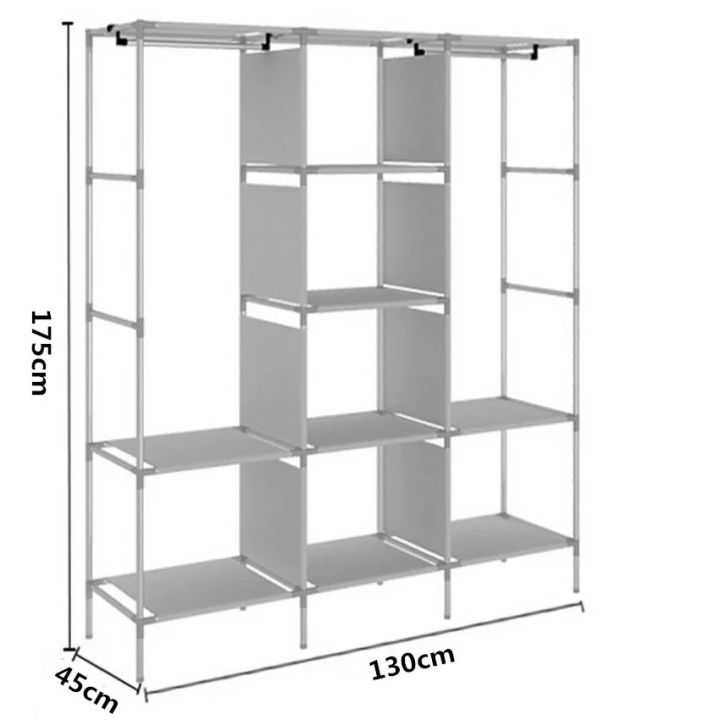 Collapsible%20Portable%20Wardrobe%20-%20Foldable%20Clothes%20Rack%20with%2010%20Steel%20Hangers%20-%20Image%205