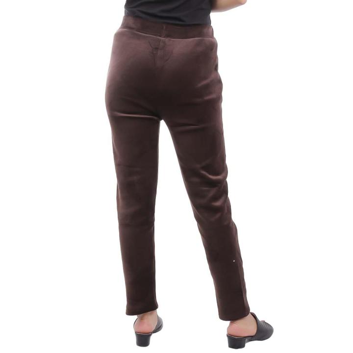 Dark%20Brown%20Velvet%20Pants%20for%20Women%20Comfortable%20Casual%20Wide%20Leg%20Trousers%20Full%20Length%20-%20Image%205