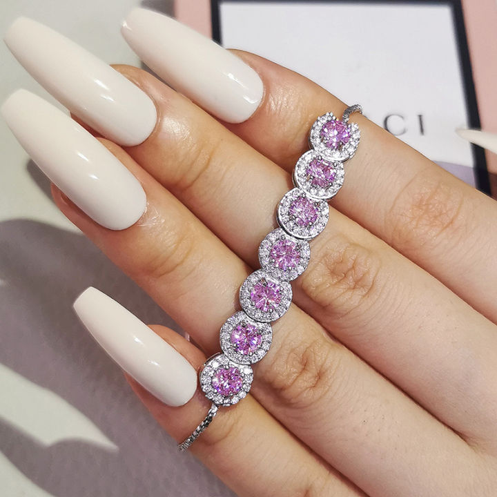2023%20New%20Luxury%20Green%20Pink%20Rose%20Gold%20Silver%20Color%20CZ%20Bracelet%20Bangle%20for%20Wedding%20Women%20on%20Hand%20Gift%20Jewelry%20Wholesale%20Bulk%20S5243%20-%20Image%207