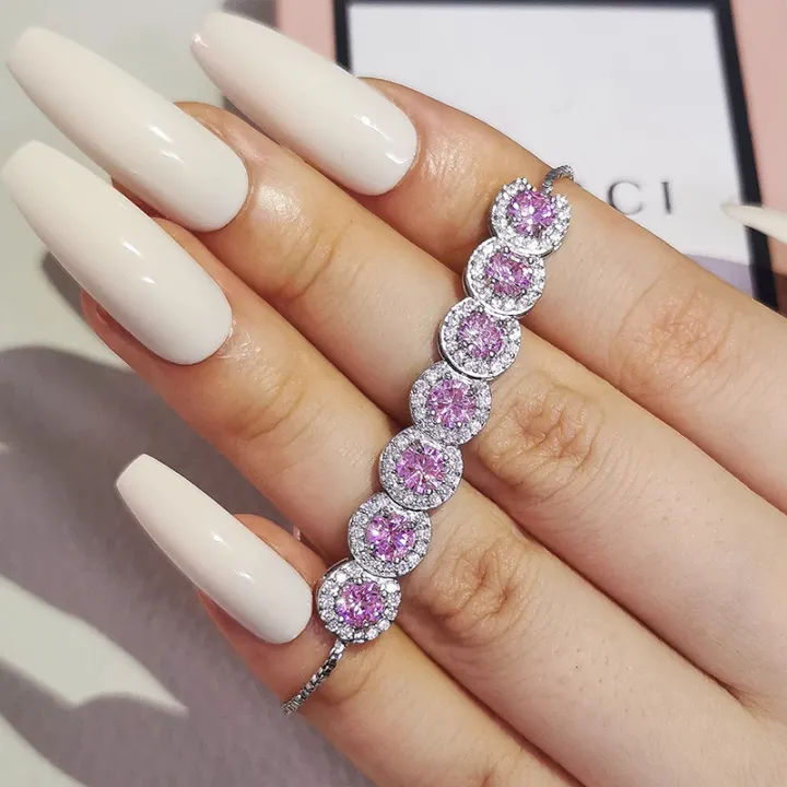2023%20New%20Luxury%20Green%20Pink%20Rose%20Gold%20Silver%20Color%20CZ%20Bracelet%20Bangle%20for%20Wedding%20Women%20on%20Hand%20Gift%20Jewelry%20Wholesale%20Bulk%20S5243%20-%20Image%207