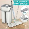 SCRATCH 360 Degree Flexible Cleaning Mop With Bucket And 2 Microfiber Pads | Smart Design Rotatable Cleaning Mop. 