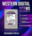 Western Digital 10TB WD Purple Surveillance Internal Hard Drive - SATA 6 Gb/s, , 256 MB Cache, 3.5". 