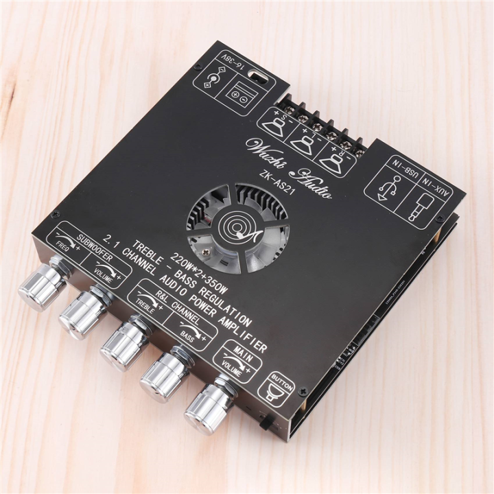 -AS21 Digital Bluetooth Audio Amplifier Board Subwoofer 220Wx2+350W 2 ...