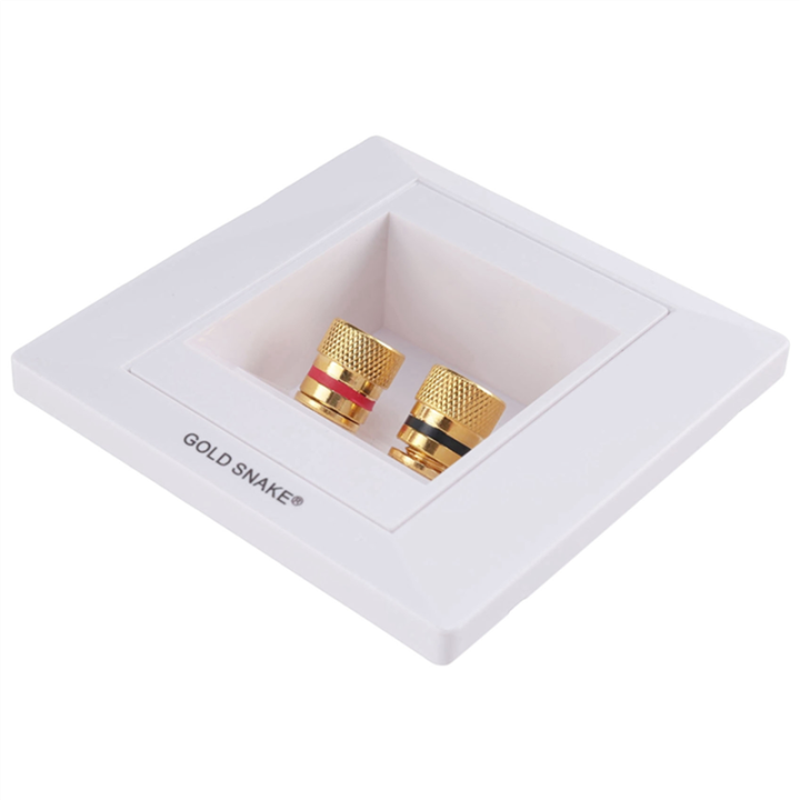 fasdaga%205X%20Wall%20Socket%20Connection%20Port%20with%202%20Jack%20Speaker%20White%20-%20Image%204
