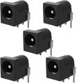 California JOS Breadboard-Friendly 2.1mm PCB Mounting Female DC Power Barrel Jack (5 PCS DC Power Jack). 