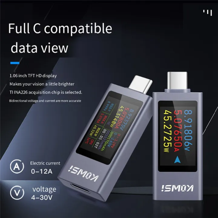 Power%20Meter%20Type-C%20Tester%20Multifunction%20Digital%20Display%20Ammeter%20Power%20Meter%20Detector%20for%20Electrician%20Tool%20-%20Image%205