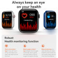 HW68 Mini Smart Watch for Men Women 1.75 Inch Screen Bluetooth Calling Function | Wireless Charging | IP67 | Health Monitoring | Long Standby SmartWatche with NFC Access Control Card. 