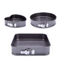 Non-Stick Aluminum Cake Mould 3 Pieces Round. 