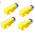 4 Pcs Dc Bo Motor Gear Motor 3V-9V Dual Shaft Geared Tt Magnetic Gearbox Engine For Diy Robot Toys Cars Chassis Models Vibration Products. 