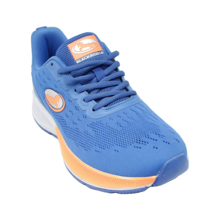 Blue/Orange Sport Shoes For Men Black Horse