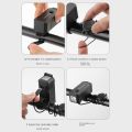 Durable 2 in1 Bicycle Light 3 Light Modes 120 Decibels Loud Bike Handlebar Light USB Rechargeable with Horn Flashlight Bike Flashlight For Night Riding. 