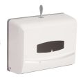 Wall Mount Tissue Holder M fold Paper Towel Dispenser - White. 