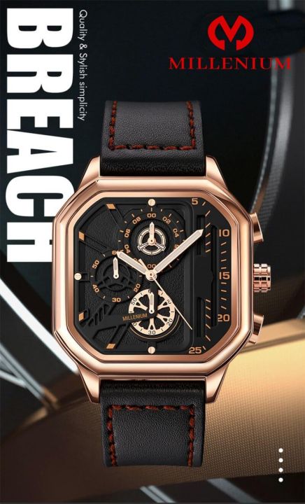 Millenium%20Sleek%20Design%20Square%20Shape%20Waterproof%20Quartz%20Watch%20for%20Men%20-%20Image%204