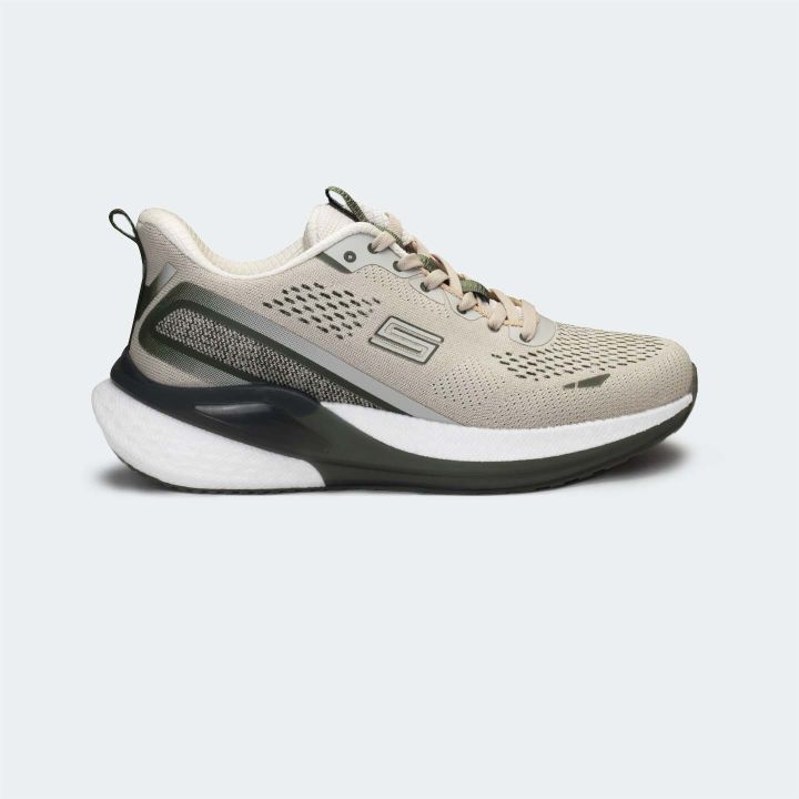 Caliber Shoes Beige/Olive Sport Shoes For Men (Velocity 753)