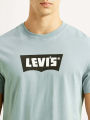 Levis Men Graphic Print Crew Neck Pure Cotton Light Blue T-Shirt 16960-1443 By Brandhouse Fashion. 