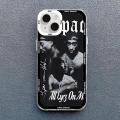 Rapper 2pac Singer Tupac Phone Case for Iphone 11 12 Mini 13 15 Pro Max 16 14 7 8 Plus X XS XR Soft Shockproof Back Cover Funda. 