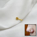 Gold Plated American Diamond Stone Studded Clip on Nose Ring/ Nathi / Nathiya For Women- 1pc. 