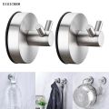 DISICHEN Profesional 2pcs 5KGS Vacuum Suction Cup Hook Reusable Hanger Towel Hooks Stainless Steel Robe Hook Nickel Kitchen Bathroom Home Accessories. 