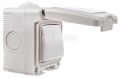 1 Way IP55 Waterproof Wall Mount Outdoor Light Switch 10A, 220V. 